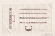 Costa Rica, 50 Pesos, UNC, PROOF
Vignettes-Draft Drawing
Estimate: USD 150-300