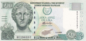 Cyprus, 10 Pounds, 2005, UNC, p62e
Estimate: USD 40-80