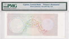 Cyprus, 10 Pounds, 1977/1995, UNC, pUnknown
PMG, Printer's Remnants
Estimate: USD 200-400