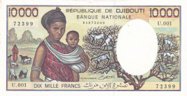 Djibouti, 10.000 Francs, 1984, UNC, p39b
Stained
Estimate: USD 100-200