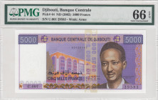 Djibouti, 5.000 Francs, 2002, UNC, p44
PMG 66 EPQ
Estimate: USD 75-150