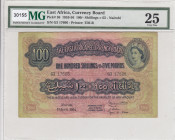 East Africa, 100 Shillings=5 Pounds, 1954, VF, p36
PMG 25, Queen Elizabeth II. Potrait
Estimate: USD 1125-2250
