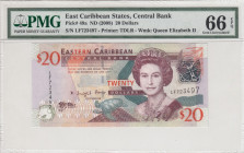 East Caribbean States, 20 Dollars, 2008, UNC, p49a
PMG 66 EPQ
Estimate: USD 35-70