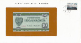 Faeroe Islands, 10 Kronur, 1974, UNC, p18a, FOLDER
1 banknote in its special packaging
Estimate: USD 25-50