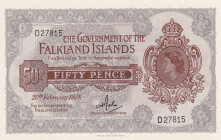 Falkland Islands, 50 Pence, 1974, UNC, p10b
Estimate: USD 50-100