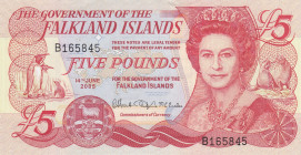 Falkland Islands, 5 Pounds, 2005, UNC, p17a
Estimate: USD 15-30