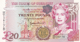 Guernsey, 20 Pounds, 2012, UNC, p61
Queen Elizabeth II. Potrait
Estimate: USD 100-200