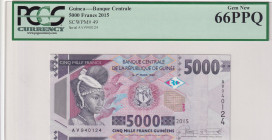 Guinea, 5.000 Francs, 2015, UNC, p49
PCGS 66 PPQ
Estimate: USD 25-50