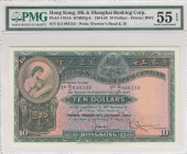 Hong Kong, 10 Dollars, 1958, AUNC, p179Ab
PMG 55 EPQ
Estimate: USD 200-400