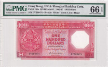 Hong Kong, 100 Dollars, 1985/1987, UNC, p194a
PMG 66 EPQ
Estimate: USD 60-120