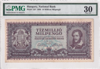 Hungary, 10 Million Milpengö, 1946, VF, p129
PMG 30
Estimate: USD 25-50