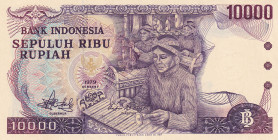 Indonesia, 10.000 Rupiah, 1979, UNC, p118
Light handling
Estimate: USD 50-100
