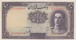 Iran, 10 Rials, 1944, UNC(-), p40
Estimate: USD 40-80