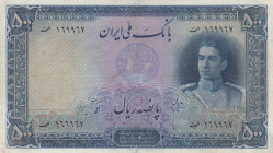 Iran, 500 Rials, 1944, VF, p45
repaired, Stained
Estimate: USD 250-500