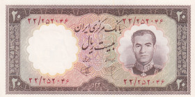 Iran, 20 Rials, 1961, UNC, p72
Estimate: USD 20-40