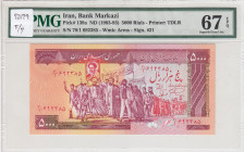 Iran, 5.000 Rials, 1983/1993, UNC, p139a
PMG 67 EPQ
Estimate: USD 100-200