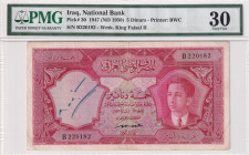 Iraq, 5 Dinars, 1947, VF, p30
PMG 30
Estimate: USD 1000-2000
