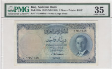 Iraq, 1 Dinar, 1955, VF, p39a
PMG 35
Estimate: USD 650-1300