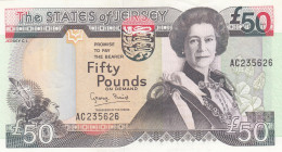 Jersey, 50 Pounds, 1993, UNC, p24a
Queen Elizabeth II. Potrait
Estimate: USD 350-700