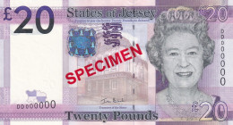 Jersey, 20 Pounds, 2010, UNC, p35s, SPECIMEN
Queen Elizabeth II. Potrait
Estimate: USD 50-100