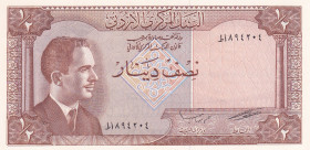 Jordan, 1/2 Dinar, 1959, UNC(-), p13c
Estimate: USD 20-40