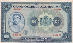 Luxembourg, 100 Francs, 1944, XF, p47a
Slightly stained
Estimate: USD 50-