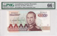 Luxembourg, 1.000 Francs, 1985, UNC, p59a
PMG 66 EPQ
Estimate: USD 175-350