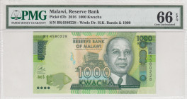 Malawi, 1.000 Kwacha, 2016, UNC, p67b
PMG 66 EPQ
Estimate: USD 25-50