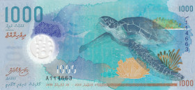 Maldives, 1.000 Rufiyaa, 2015, UNC, p31
Estimate: USD 125-250
