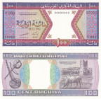 Mauritius, 100 Ouguiya, 1992, UNC, p4, SPECIMEN
(Total 2 banknotes), Front and back face trial printing
Estimate: USD 50-100