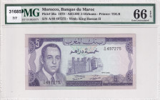 Morocco, 5 Dirhams, 1970, p56a
PMG 66 EPQ
Estimate: USD 50-100