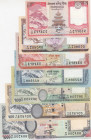 Nepal, 5-10-20-50-100-500-1.000 Rupees, 2012/2013, UNC, (Total 7 banknotes)
Estimate: USD 25-50