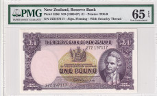 New Zealand, 1 Pound, 1960/1967, UNC, p159d
PMG 65 EPQ
Estimate: USD 225-450