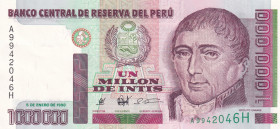 Peru, 1.000.000 Intis, 1990, UNC, p148
Light handling
Estimate: USD 25-50