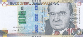 Peru, 100 Soles de Oro, 2015, UNC, p195
Estimate: USD 40-80
