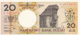 Poland, 20 Zlotych, 1990, UNC, p168
Estimate: USD 35-70