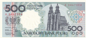 Poland, 500 Zlotych, 1990, UNC, p172
Estimate: USD 40-80