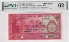 Portuguese Guinea, 50 Escudos, 1958, UNC, p37s, SPECIMEN
PMG 62
Estimate: USD 500-1000