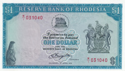 Rhodesia, 1 Dollar, 1978, p34r, REPLACEMENT
Estimate: USD 75-150
