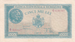 Romania, 5.000 Lei, 1945, UNC(-), p56
Estimate: USD 25-50