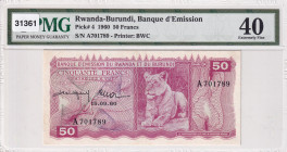 Rwanda-Burundi, 50 Francs, 1960, VF, p4
PMG 40
Estimate: USD 500-1000