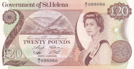 Saint Helena, 20 Pounds, 1986, UNC, p10a
Queen Elizabeth II. Potrait
Estimate: USD 75-150