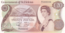 Saint Helena, 20 Pounds, 1986, UNC, p10a
Queen Elizabeth II. Potrait
Estimate: USD 75-150