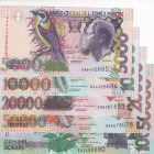 Saint Thomas & Prince, 5.000-10.000-20.000-50.000-100.000 Dobras, 2013, UNC, p65-p69, (Total 5 banknotes)
Estimate: USD 20-40
