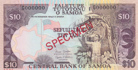 Samoa, 10 Tala, 2002/2005, UNC, p34bs, SPECIMEN
Estimate: USD 30-60