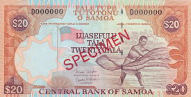 Samoa, 20 Tala, 2002/2005, UNC, p35bs, SPECIMEN
Estimate: USD 35-70
