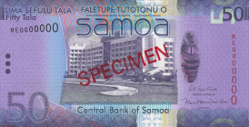 Samoa, 50 Dollars, 2017, UNC, p41cs, SPECIMEN
Estimate: USD 50-100