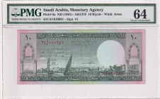 Saudi Arabia, 10 Riyals, 1961, UNC, p8a
PMG 64
Estimate: USD 1000-2000