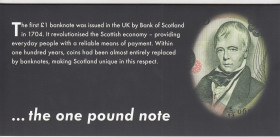 Scotland, 1 Pound, 1988, UNC, p111g, FOLDER
Estimate: USD 15-30