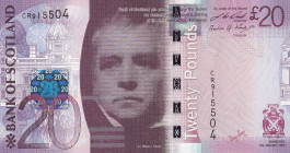 Scotland, 20 Pounds, 2009, UNC, p126b
Bank of Scotland
Estimate: USD 50-100